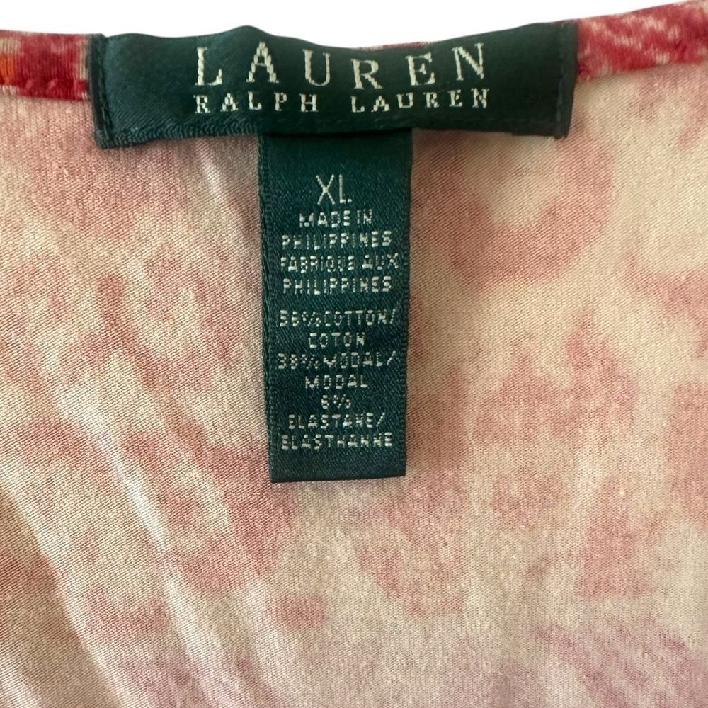 Lauren Ralph Lauren Red, Pink and Orange Midi Dress - Picture 5 of 9